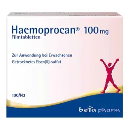 HAEMOPROCAN 100 mg õhukese polümeerikattega tabletid, 100 tk