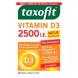 TAXOFIT D3-vitamiin 2500 I.U. tabletid, 50 tk