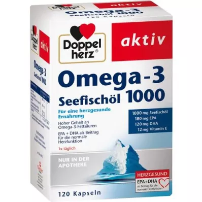 DOPPELHERZ Omega-3 mere kalaõli 1000 kapslit, 120 kapslit