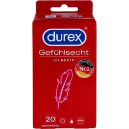 DUREX Sensitive classic kondoomid, 20 tk