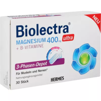 BIOLECTRA Magneesium 400 mg ultra 3-faasiline depot, 30 tk