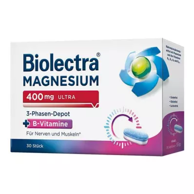 Biolectra Magnesium 400 mg ultra 3-faasiline depoo, 30 tk