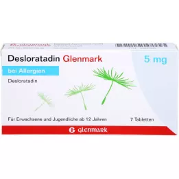 DESLORATADIN Glenmark 5 mg tabletid, 7 tk