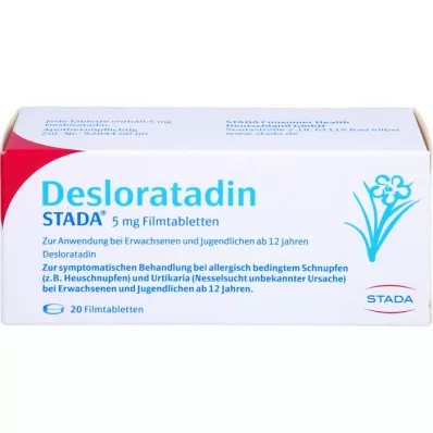 DESLORATADIN STADA 5 mg õhukese polümeerikattega tabletid, 20 tk