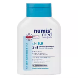 NUMIS med pH 5,5 2in1 dušigeel & šampoon, 200 ml