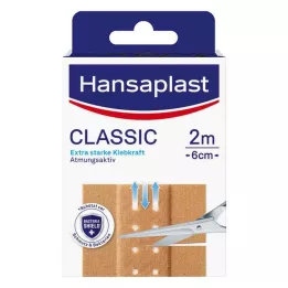 HANSAPLAST Klassikaline kips 6 cmx2 m, 1 tk