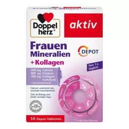 DOPPELHERZ Womens Minerals+Collagen Depot Tbl, 30 tk