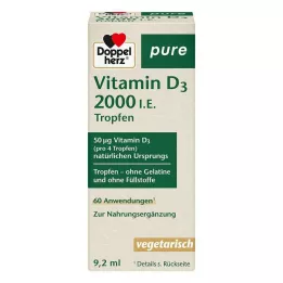 DOPPELHERZ D3-vitamiin 2000 I.U. puhtad tilgad, 9,2 ml