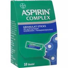 ASPIRIN Complex Granules Sticks 500 mg/30 mg Gran, 10 tk