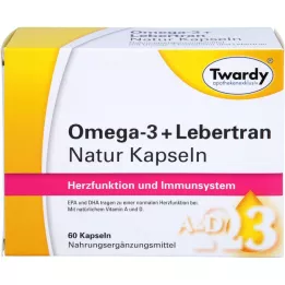 OMEGA-3+Liver Oil Natural Capsules, 60 kapslit