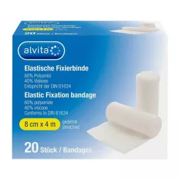 ALVITA Elastne fikseerimisside 8 cmx4 m, 20 tk