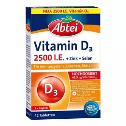 ABTEI D3-vitamiin 2500 I.U. tabletid, 42 tk