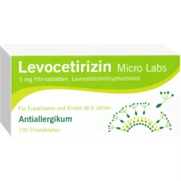 LEVOCETIRIZIN Micro Labs 5 mg õhukese polümeerikattega tabletid, 100 tk