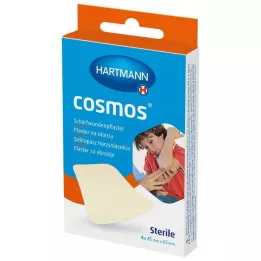 COSMOS Abrasiooniplaaster 45x65 mm steriilne, 4 tk