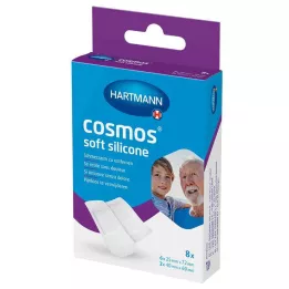 COSMOS pehmed silikoonkrohvi ribad 2 suurust, 8 tk