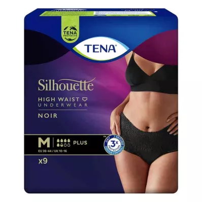 TENA SILHOUETTE pluss M noir, 9 tk