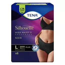 TENA SILHOUETTE pluss L noir, 8 tk