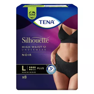 TENA SILHOUETTE pluss L noir, 8 tk TENA SILHOUETTE pluss L noir, 8 tk