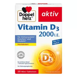 DOPPELHERZ D3-vitamiin 2000 I.U. tabletid, 50 tk