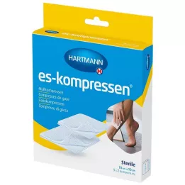 ES-KOMPRESSEN steriilne 10x10 cm 8kordne 17. niit, 5X2 tk