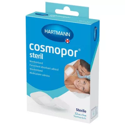 COSMOPOR steriilne haavaside 5x7,2 cm OTC, 5 tk