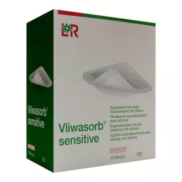 VLIWASORB tundlik 12,5x12,5 cm superabsorbeeriv haavaside, 10 tk