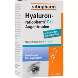 HYALURON-RATIOPHARM Silmatilgad, 2X10 ml