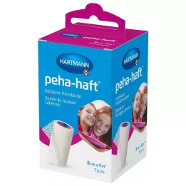 PEHA-HAFT Fikseerimisside lateksivaba 8 cmx4 m OTC, 1 tk