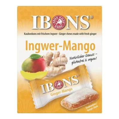 IBONS Ginger Mango Box närimiskompvekid, 60 g