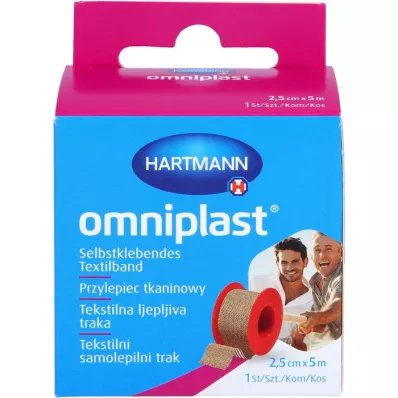 OMNIPLAST Kinnituskips tekstiilniit 2,5 cm x 5 m OTC, 1 tk