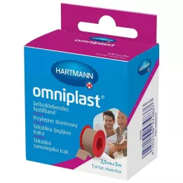 OMNIPLAST Kinnituskips tekstiilniit 2,5 cm x 5 m OTC, 1 tk