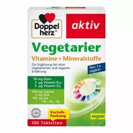DOPPELHERZ Taimsed vitamiinid+mineraalained Active, 100 tk