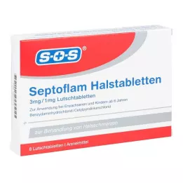 SEPTOFLAM Kurgupastillid, 8 tk