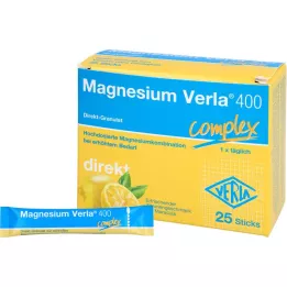 MAGNESIUM VERLA 400 Lemon Direct graanulid, 25 tk