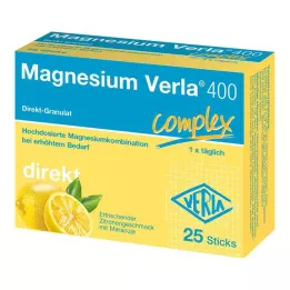 MAGNESIUM VERLA 400 Lemon Direct graanulid, 25 tk