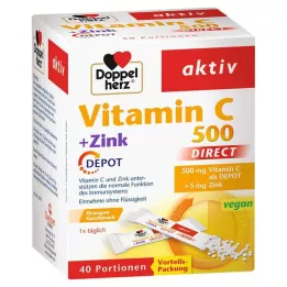 DOPPELHERZ C-vitamiin 500+Sink Depot DIRECT tabletid, 40 tk
