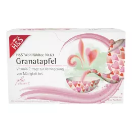 H&amp;S Granaatõun C-vitamiiniga filtripakend, 20X2 g