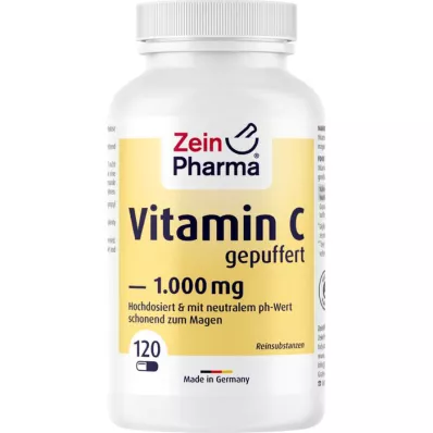 VITAMIN C KAPSELN 1000 mg puhverdatud, 120 tk