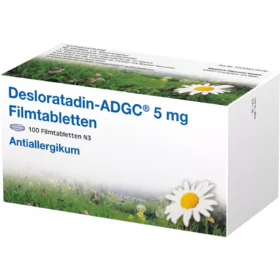 DESLORATADIN-ADGC 5 mg õhukese polümeerikattega tabletid, 100 tk
