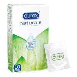 DUREX naturals kondoomid veepõhise libestusainega, 10 tk