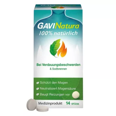 GAVINatura pastillid seedehäirete &amp; kõrvetiste vastu, 14 tk