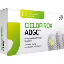 CICLOPIROX ADGC 80 mg/g toimeainet sisaldav küünelakk, 3,3 ml