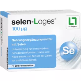 SELEN-LOGES 100 μg õhukese polümeerikattega tabletid, 200 tk