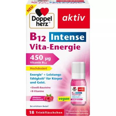 DOPPELHERZ B12 Intense Vita-Energie Trinkfl., 18 tk