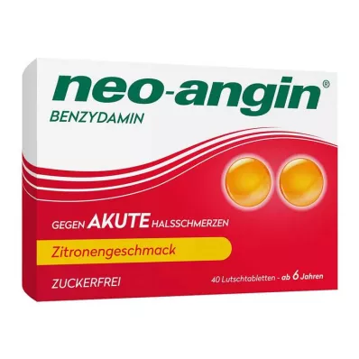 neo-angiin Bensüdamiin ägeda kurguvalu korral sidrun, 40 tk
