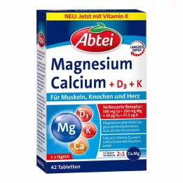 ABTEI Magneesium kaltsium+D+K tabletid, 42 tk
