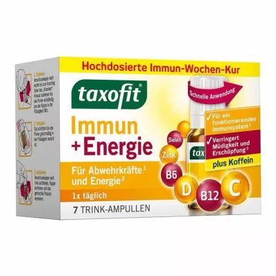 Taxofit Immune &amp; energiajoogi ampullid, 7X10 ml