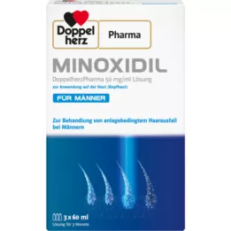 MINOXIDIL DoppelherzPhar.50mg/ml lahus Skin Manile, 3X60 ml