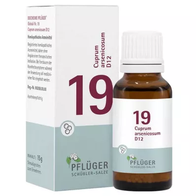 Biochemistry Pflueger 19 Cuprum arsenicosum D 12 gloobulid, 15 g
