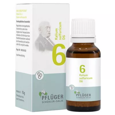 Biokeemia Pflueger 6 Kalium sulfuricum D 6 gloobulid, 15 g